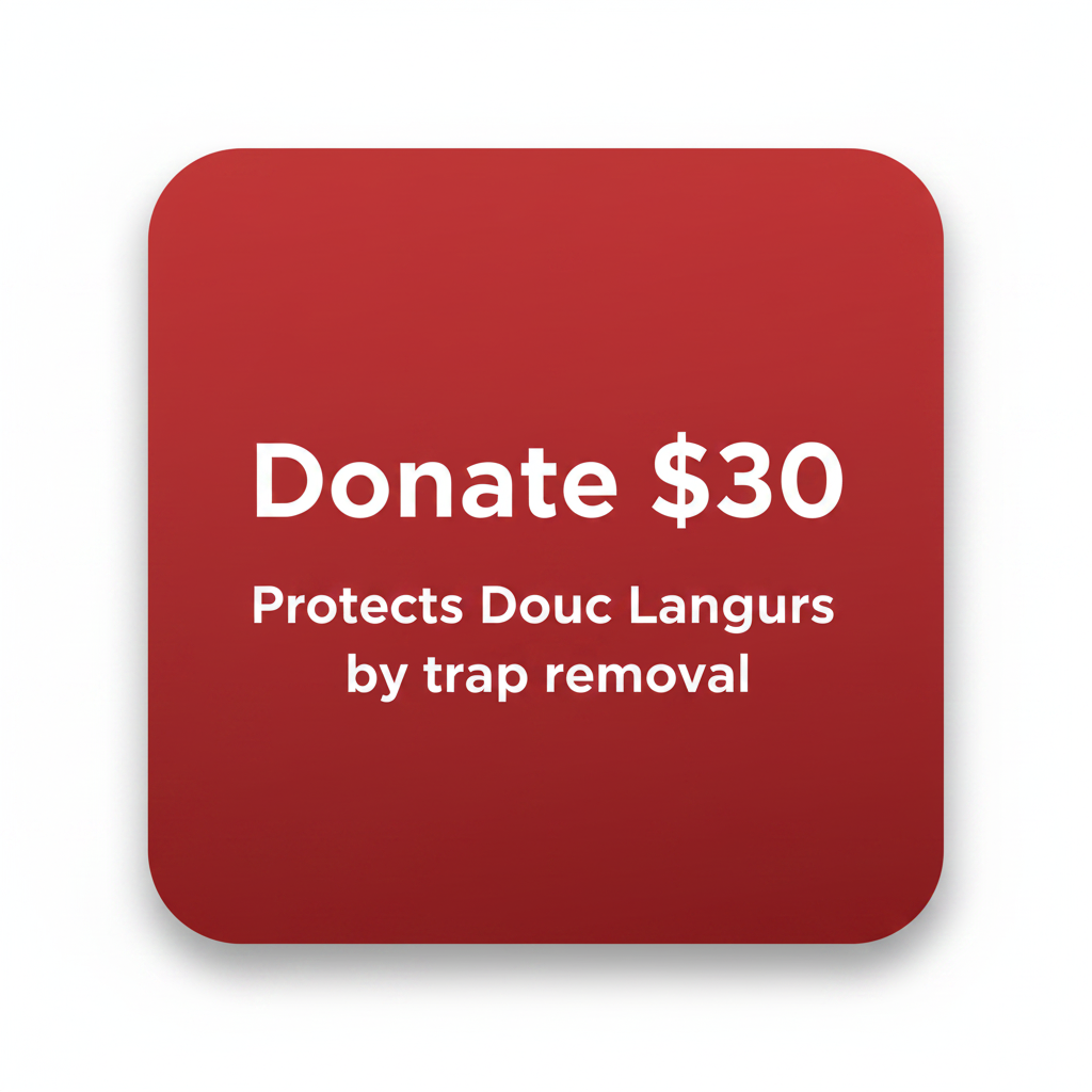 Protects Douc Langurs by trap removal